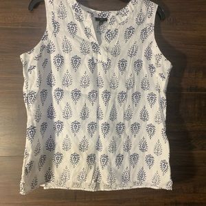 Woman’s Talbots Linen blouse petite medium